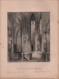 Item #69-8117 "Chapel of Dreux - the Mausoleum of the Orleans family. H. Adlard, Thomas Allom, Engr