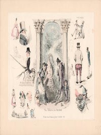Item #69-8132 The Pillars of a Gin Shop. George Cruikshank