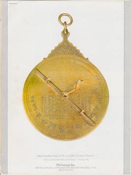 Item #69-8424 Safavid Astrolabe, Persia, d. 1139 A.H. (1726 A.D.) Dia 17.75.cm (7'). Fil...