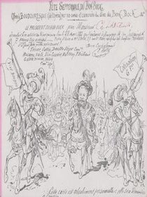 Item #69-8458 Fete Septennale du Bon-Bock. [. . .]. 19th or 20th century French printer