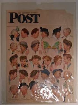 Item #69-8824 Saturday Evening Post cover, October 11, 1952. Norman Rockwell