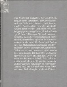 Item #69-9255 Tony Cragg : Matrix. Veit G&ouml;rner Tony Cragg, Norddeutsche Landesbank Girozentrale, Kestner-Gesellschaft, Antonia Lotz.