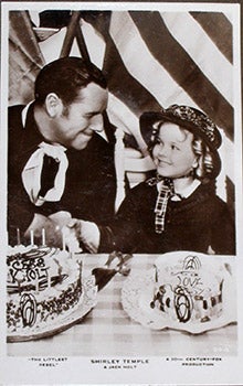 Item #70-0005 Shirley Temple & Jack Holt. (Scene from the motion picture "The Littlest Rebel", released 1935.). 20th Century Photographer.