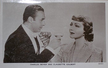 [20th Century Photographer] - Charles Boyer and Claudette Colbert. (Scene from the Motion Picture 