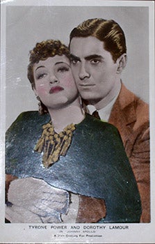 Item #70-0136 Tyrone Power and Dorothy Lamour in "Johnny Apollo." 20th Century Photographer.