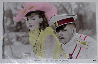 Item #70-0137 Fredric March and Greta Garbo. (Scene from the motion picture "Anna Karenina".)....