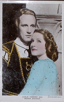 Item #70-0140 Leslie Howard and Norma Shearer. (Scene from the motion picture "Romeo and...