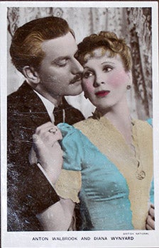 Item #70-0141 Anton Walbrook and Diana Wynyard. (Scene from the motion picture "Gaslight."). 20th...