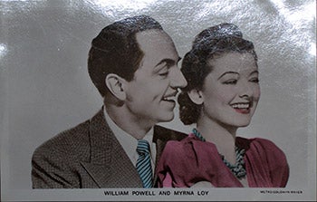 Item #70-0144 William Powell and Myrna Loy. 20th Century Photographer.