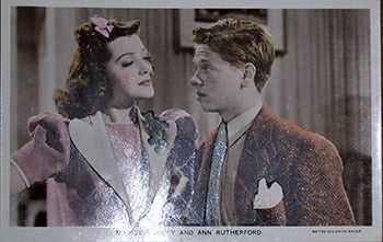 Item #70-0145 Mickey Rooney and Ann Rutherford. 20th Century Photographer.