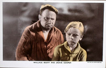 Item #70-0148 Wallace Beery and Jackie Cooper. (Scene from the motion picture "The Champ."). 20th Century Photographer.