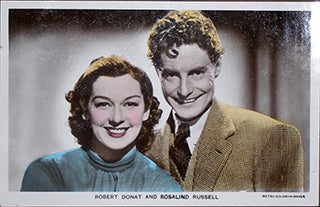 Item #70-0154 Robert Donat and Rosalind Russell. 20th Century Photographer