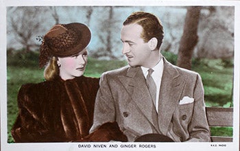 [20th Century Photographer] - David Niven and Ginger Rogers. (Scene from Bachelor Mother)