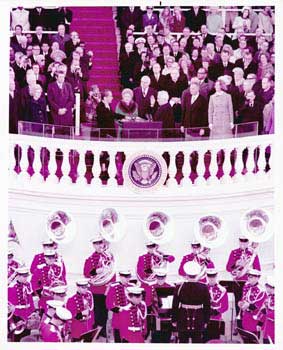 Item #70-0593 Original official White House color photograph of President Richard Nixon's...
