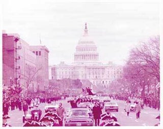 Item #70-0599 Original official White House color photograph of President Richard Nixon waving...