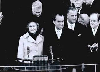 Item #70-0603 Original official White House B&W photograph of President Richard Nixon's...