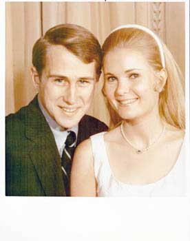 Item #70-0627 Original official White House portrait of First Daughter Patricia Nixon and husband...