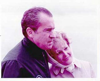 Item #70-0638 Original official White House portrait of President Richard Nixon and First Lady...