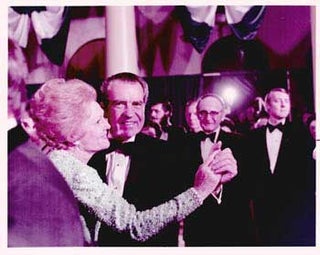 Item #70-0650 Original official White House photograph of President Richard Nixon and First Lady...