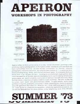 Item #70-0663 Apeiron: Workshops in Photography. Summer '73. Peter Schlessinger.