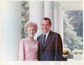 Item #70-0724 Original official White House photograph of President Richard Nixon and First Lady...