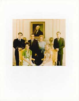 Item #70-0728 Original official White House portrait of First Family: President Richard Nixon,...