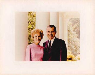 Item #70-0729 Original official White House photograph of President Richard Nixon and First Lady...
