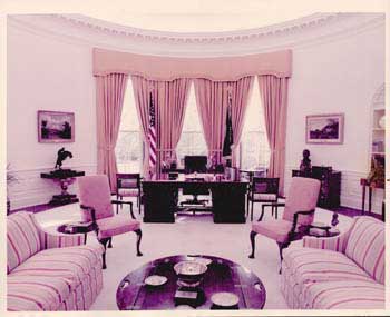 Official White House Photographer - Original Official White House Photograph of President Gerald Ford's Oval Office