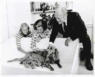 Item #70-0839 Original official White House photograph of President Gerald Ford, First Lady Betty...