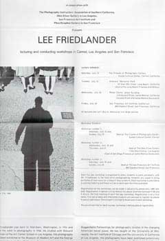 Item #70-0859 Lee Friedlander lecturing and conducting workshops in Carmel, Los Angeles and San...