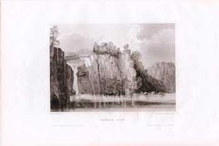 Item #70-0923 Passaie Falls. (B&W engraving). 19th Century Artist