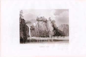 Item #70-0923 Passaie Falls. (B&W engraving). 19th Century Artist.