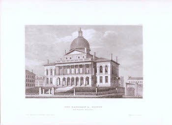 Item #70-0947 Das Rathhaus in Boston i. d. Verein. Staaten. (Massachusetts State House) (B&W engraving). 19th Century Artist.