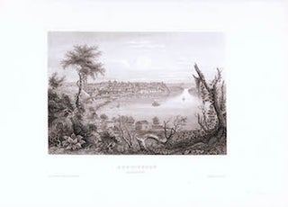 Item #70-0949 Burlington : Am Mississippi. (B&W engraving). 19th Century European Artist