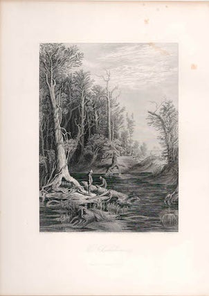 Item #70-0959 The Chickahominy. (B&W engraving). W. L. Sheppard, W. Wellstood, Artist, Engraver