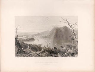 Item #70-0962 Crow-Nest From Bull Hill: Hudson River. (B&W engraving). William Henry Bartlett, G....
