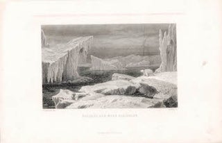 Item #70-0977 Paysage Des Mers Glaciales. (B&W engraving). Philippoteaux, Outhwaite, Artist,...