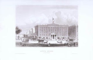 Item #70-0984 Astor House: New York. (B&W engraving). 19th Century European Artist