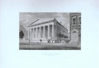 Item #70-0988 Die Bank Der Ver Staaten in Philadelphia. (B&W engraving). 19th Century European...
