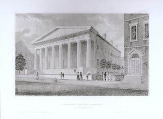 Item #70-0991 Die Bank Der Ver Staaten in Philadelphia. (B&W engraving). 19th Century European...