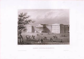 Item #70-1009 Patent Office in Washington. (B&W engraving). 19th Century Artist