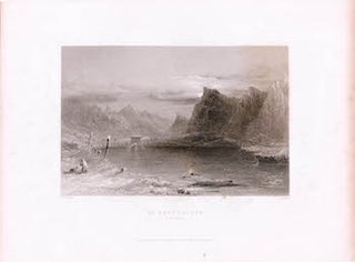 Item #70-1031 Mt. Bernhardin: By Moonlight. (B&W engraving). William Henry Bartlett, J. Cousen,...