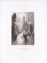 Item #70-1032 The Mountain Torrent. (B&W engraving). W. Purser, E. Goodall, Artist, Engraver