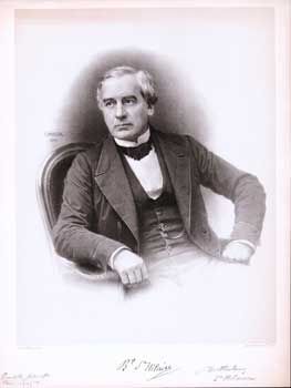 Pierre Petit (Photographer); Jean-Baptiste-Adolphe Lafosse (Engraver) - Portrait of Jules Barthlemy Saint-Hilaire. (B&W Engraving)