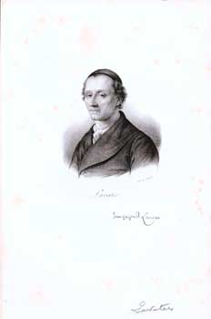 Item #70-1126 Johann Kaspar Lavater. (B&W engraving). François-Séraphin Delpech,...