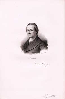 Item #70-1127 Johann Kaspar Lavater. (B&W engraving). François-Séraphin Delpech,...