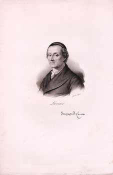 Item #70-1128 Johann Kaspar Lavater. (B&W engraving). François-Séraphin Delpech,...