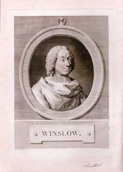 Item #70-1180 Jacques-Bénigne Winslow. (B&W engraving). C. N. Cochin, A. Romanet, Artist, Engraver