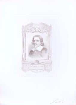 Item #70-1191 Gabriel Naudé. (B&W engraving). G. Staal, Engraver