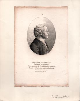 Item #70-1267 Abraham Trembley. (B&W engraving). Clemens, Ambroise Tardieu, Artist, Engraver